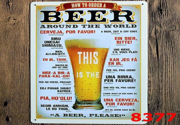 Peinture en métal affiche de bière 4000 style Corona signes supplémentaires en étain rétro autocollants muraux décoration Art Plaque Vintage décor à la maison Bar Pub1947386