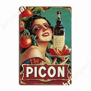 Metaal schilderen Picon vintage metalen plaque poster woonkamer borden muur muurschildering maak tin teken poster T220829