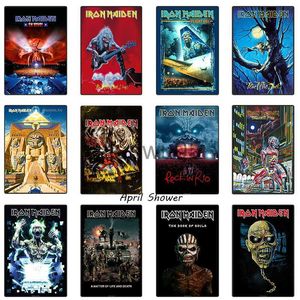 Metaal Schilderij Populaire Heavy Metal Rock Band Irons Maidens Muziek Album Poster Canvas Schilderij en Print Wall Art Foto voor Slaapkamer Home Decor x0829