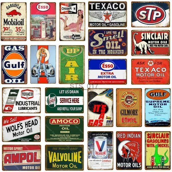 Peinture en métal Vintage moteur esprit gaz huile signes en métal affiche murale essence décor pour Bar Pub fer peinture Plaque maison Art YJ159