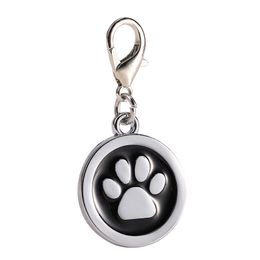 Metalen PET-tag Zinklegering Epoxy Identiteitskaart Hond Merk Voetafdrukken Cat Dog Collar Accessoire