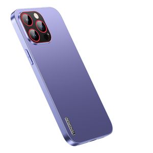 Metalen telefoonhoesjes voor iPhone 14 Plus 13 12 Pro Max duurzame volledige beschermende zachte bumper matte vaste kleur achteromslag met 360 cameralens bescherming