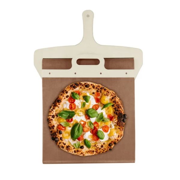 Pizza en métal peeter glissement pelle pelle pliable pliable manche de transfert plateau pizza spatule pain de pâtisserie outils de cuisson gadgets de cuisine