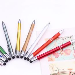 Bolígrafo de prensa de Metal, bolígrafo duradero de 1,0mm a la moda, materiales de escritura para oficina escolar, publicidad, regalo de negocios personalizado