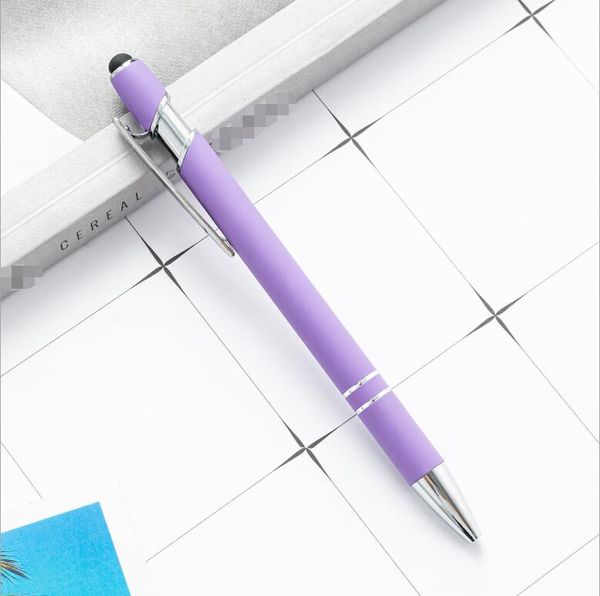 Stylo à pression en métal, stylo à poteau en aluminium, stylo à bille tactile à condensateur Maggie, stylo cadeau avec logo personnalisé pour écran tactile écrit à la main