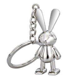 Metal Rabbit Keychains Alloy Animal Leuke sleutelhanger voor meisjes Key Rings vrouwen handtas charme accessoire geschenken