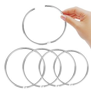 Metal Ring Binder Staple Book Binder Albums Loose-leaf Book Hoops Loose Leaf Ring Keychain Office Binding Supplies LX4803