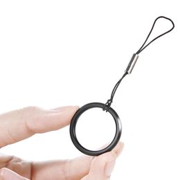 Pango de muñeca de la mano del bucle del anillo de metal para la caja del teléfono USB Flash Drives Keychain