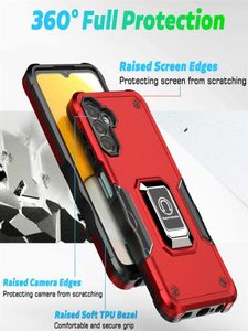Metal Ring Magnetic Kickstand Téléphone pour Samsung Galaxy A52S A42 A72 A32 F22 M22 M21 M51 A13 A04S A03S Core A02S M31 A21S HEA8751184