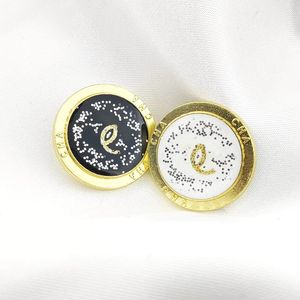 Lettres rondes en métal bricolage boutons de couture boutons de lettres spéciales pour chemise manteau pull 2 couleurs