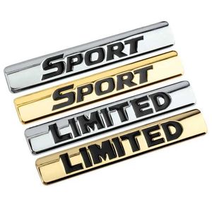 Metaal Zilver Goud LIMITED SPORT Emblem Autospatbord Badge Trunk Decal Voor Toyota VW Ford Gemodificeerde Decor Sticker Accessoires