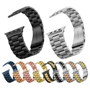 Metal Smart Banden voor Apple Watch 7 Size 45mm 41 mm band roestvrijstalen armband polsband fit Iwatch 6 5 4 3 2 SE 42 44mm 40 38 mm banden