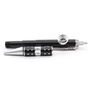 Tuyau de fumée en métal, stylo à bille en forme de tuyau de tabac, tuyaux de brûleur à mazout portables