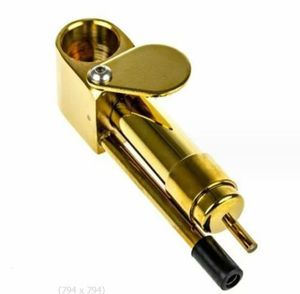 Metalen Pijp 84mm Goud Messing Mini Pijpen Draagbare Verwijderbare Waterpijp Voor Rook Tabak Droge Kruid Pijp Roken accessoires Tool