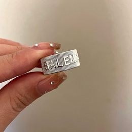 Metal Special Letter Open Ring Vrouwen Letters vingerringen cadeau voor liefde vriendin