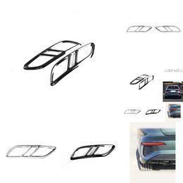 Metal Sport Titanium Black Sier Tail Throat Vent Trim Cover Modification Accessories voor Audi A3 8y Sedan/Hatchback 2020 2021