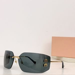 Lunettes de soleil en métal verres de lunettes miui lunettes de soleil modernes sophistication cadres légers lésions incurvées bon cadre matériau