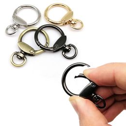 Metaal swivel kreeft veer o ring lederen tas handtas riem connector hanger sleutelring sleutelring honden ketting snap clasp trigger diy diy