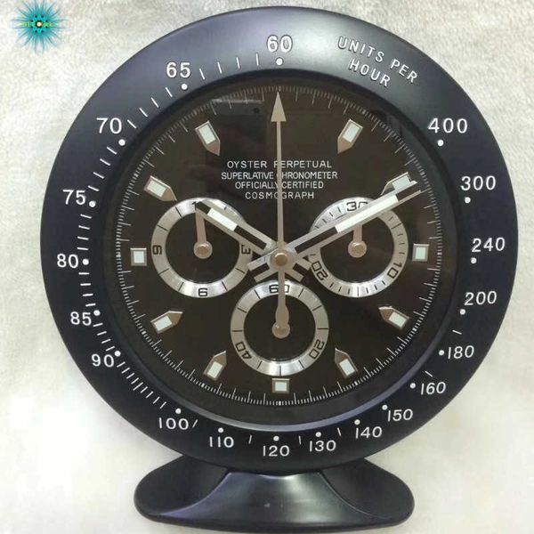 Horloge de table en métal, forme de montre moderne avec caractéristiques lumineuses, Design artistique X0726