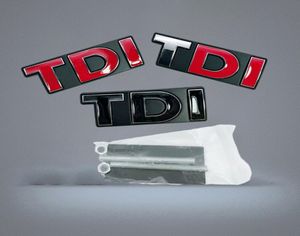 Logo d'insigne d'emblème de gril de calandre avant de voiture de TDI en métal 012343339422
