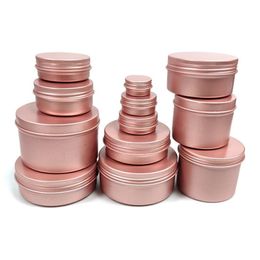 Boîte de conserve en métal, pot rond en aluminium, boîtes de 10g 15g 20g 25g 30g 50g 60g 80g 100g, boîtes cosmétiques en aluminium stockées