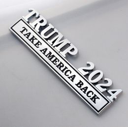 Metalen Trump 2024 Take America Back Car Badge Sticker Decoratie 4 kleuren