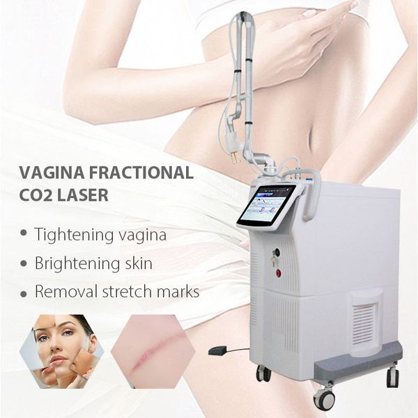 Máquina fraccionaria del laser del CO2 del equipo del balneario de la belleza facial vaginal del tubo del metal