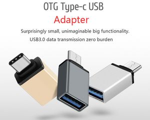 Metalen USB 3.1 Type C OTG Adapter Male naar USB 3.0 A Female Converter Adapter OTG Functie voor Macbook Google Chromebook