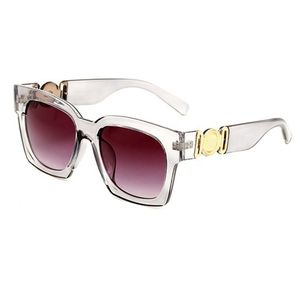 Gafas de sol de Metal Vintage para hombre, gafas de diseñador de marca, gafas de sol con montura cuadrada grande, gafas de sol con protección Uv, gafas de verano en 5 colores