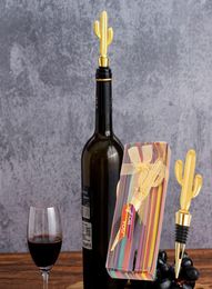 Bouchon de vin en métal, outil de Bar créatif en forme de Cactus, liège de Champagne, cadeau pour invités de mariage, artisanat, accessoires de vins 6206293