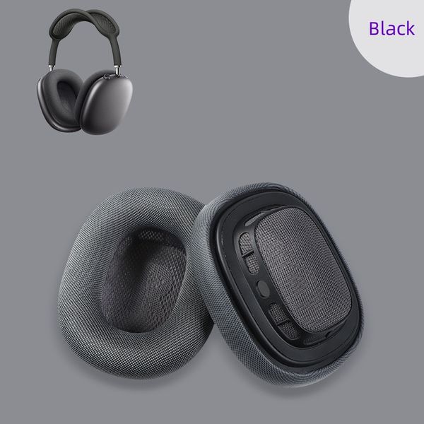 Cache-oreilles en métal avec ANC perforé pour Airpods Max, accessoires d'écouteurs, TPU transparent, solide, étanche, casque de protection AirPod Maxs avec paquets