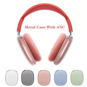 Metaal met ANC voor max bluetooth oordopjes hoofdtelefoonaccessoires transparante TPU vaste siliconen waterdichte beschermhoes airpod maxs cover case