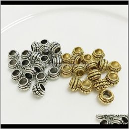 Métaux Bijoux Drop Livraison 2021 Perles en vrac Charme Big Hole Perle en métal pour Pandora Bracelet européen et colliers Colliers Mode DIY Whol