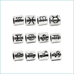 Metalen zinklegering metalen gemengde dierenriem spacer kralen past bedelarmband sieraden maken bevindingen bead diy groothandel 60 stks c3 drop leveren dhzep