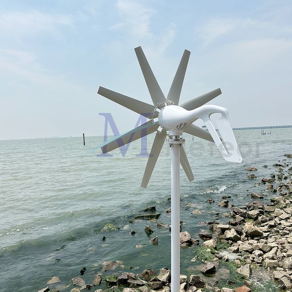 Meteor 1000W Wind-Turbine Generator Power Complete System Système de stockage d'énergie du ménage 220V Appareil domestique avec panneaux solaires