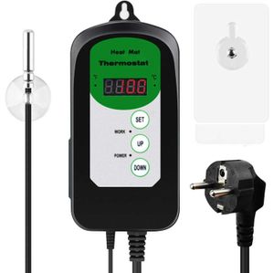 Meterk Elektronische Thermostaat LED Digitale Thermoregulator Foktemperatuur Controller Thermokoppel met Socket AC 90V ~ 250V 210719