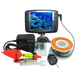 Meters diepte viszoeker met drijvende montage 600TVL onderwatercamera 3,5 "digitale LCD -monitorondersteuning 11 talen