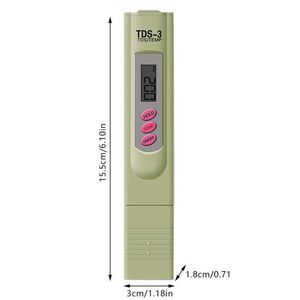 Mètres TDS Mètre Testeur de qualité de l'eau Stylo filtre avec écran LCD pour la pureté potable 0-9999 PPM Test Analyseur d'outil portable