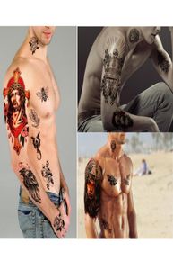 Metershine 56 feuilles étanches de faux tatouages ​​temporaires d'autocollants d'images uniques ou d'art corporel express Totem pour hommes femmes fille 4415136
