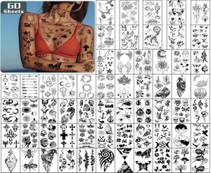Metershine 60 feuilles minuscules autocollants de tatouage temporaire imperméables d'images uniques ou Totem pour enfants Women19055233940850