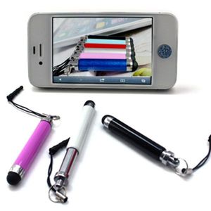 Metrale kleurrijke intrekbare stylus touchscreen pen voor Android mobiele telefoons tablet pc Midden 200 stks / partij