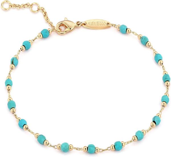 MEVECCO Pulseras de cuentas de oro chapadas en oro de 18 quilates, hechas a mano, con corte de diamante satélite, cuentas ovaladas y redondas, cadena de cuerda, pulsera delicada para mujer