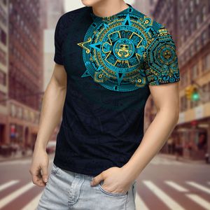 Mexico 3D geprinte t -shirt mannen aztec schattig ontwerp shirt met korte mouwen Harajuku stijl zomer uisex streetwear