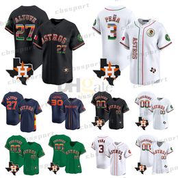 Mexique Astros 27 Jose Altuve Baseball Jersey Alvarez 3 Jeremy Pena Houston Texas Cactus Jack Rodeo 2 Alex Bregman Framber Valdez 71 Hader Jeff Bagwell Bryan Jose Abreu