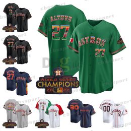 Mexique Astros 27 Jose Altuve Baseball Jersey 2 Bregman 44 Alvarez 3 Jeremy Pena 35 Justin Verlander Framber Valdez 71 Josh Hader Jeff Bagwell Bryan Jose Abreu