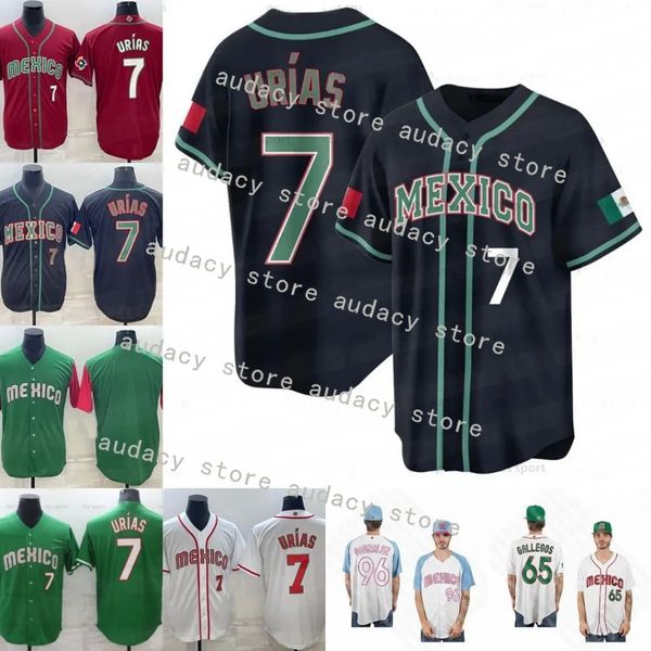 MEXICO Baseball Jersey 2023 World Baseball Classic Alek Thomas Luis Urias Rowdy Tellez Alan Trejo Jarren Duran Randy Arozarena Jose Cardona Alex Verdugo Jerseys Nouveaux