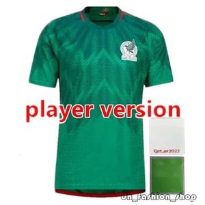 Mexique CHICHARITO Maillots de football pour hommes 22 23 H. LOZANO A. GUARDADO Domicile Vêtements d'entraînement R. Jimenez Maillot de football de l'équipe nationale Fans Player Version 495