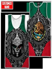 Mexique Nom personnalisé Cool Trend Top Top Mexico Print PO Vêtements surdimensionnés 6xl 03 2206226688365