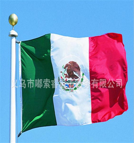 Mexico Nation Nation 3ft x 5ft Polyester Banner Flying150 90cm Flag personnalisé dans le monde entier OUTDOOR 225Q9787595