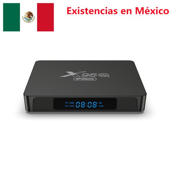 Le MEXIQUE a en stock Android 10.0 Smart TV Box X96Q Pro Allwinner H313 4K 2 Go 16 Go Android10 2.4G Wifi